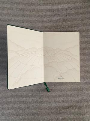 Rolex notebook new, green with box