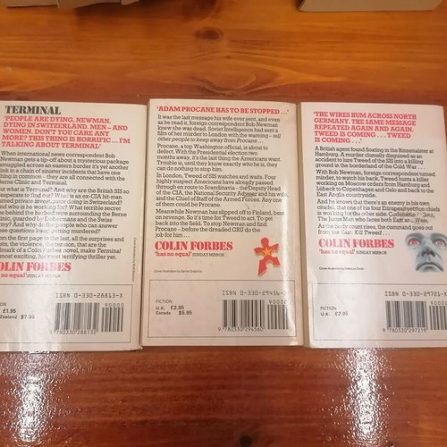 Colin Forbes Pack of 3 Used English Crime Thrillers