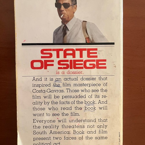 State of Siege book used, vintage political 1973