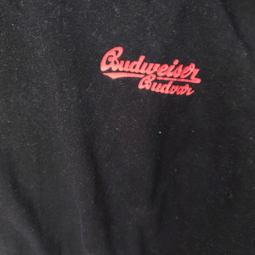 Budweiser Long Sleeve Shirt used, sizes XS to L, black