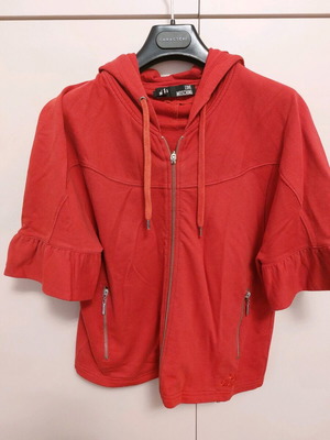 Love Moschino φούτερ ζακέτα σαν καινούργιο, κόκκινο