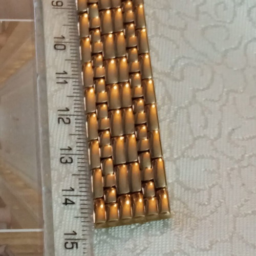 CD bracelet vintage gold filled plaque like new