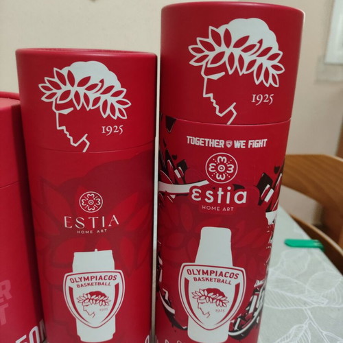 Estia x Olympiacos B.C. collectible packaging set, 4 pieces