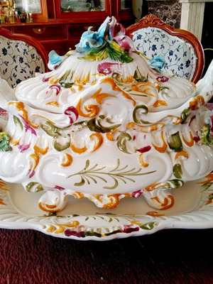 Πορσελάνινη σουπιέρα διακοσμητική Italy Bassano