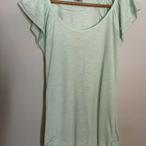 Blouse with ruffles on sleeves medium like new