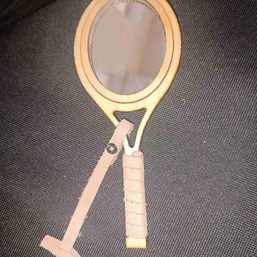 Elegant women's bag mirror, handmade