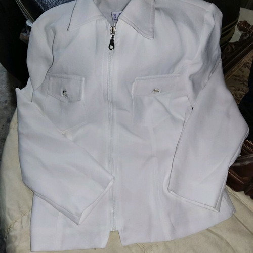 Children's blazer jacket used size 12 Greek made white