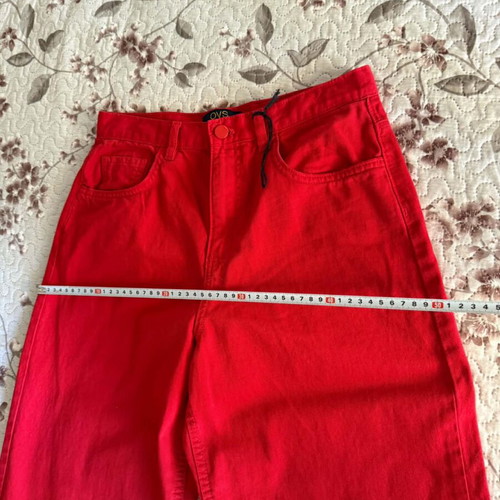 Ovs Fashion women's jeans like new, red, sizes S-M