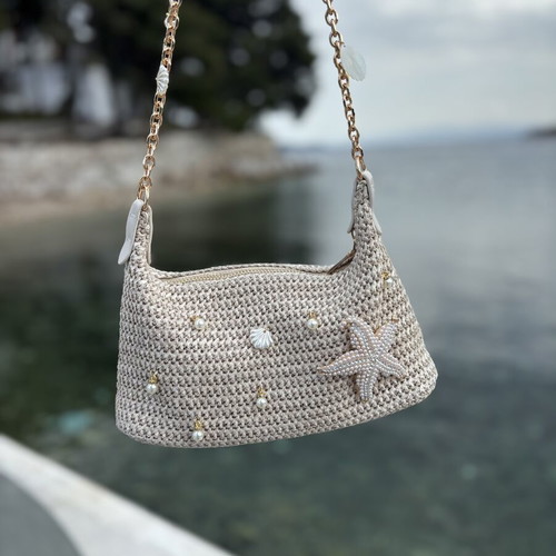 Shoulder bag new, beige