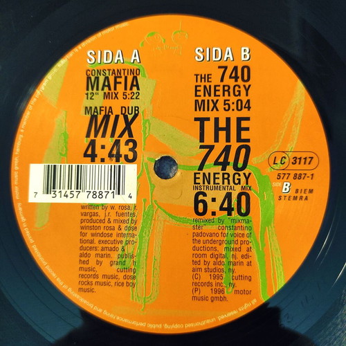 740 Boyz Bump Bump 12'' Vinyl Single used, electronic house 1996