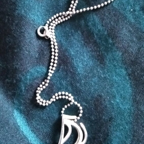 Silver pendant-brooch handmade with original design