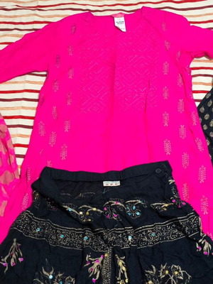 Women's skirts and dress from India used, set of 4 pieces