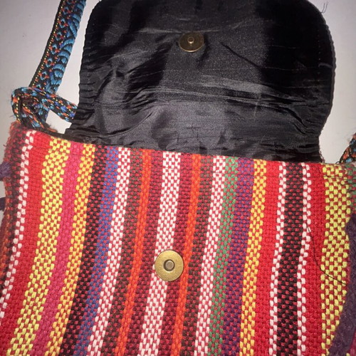 Handmade shoulder bag like new, multicolored