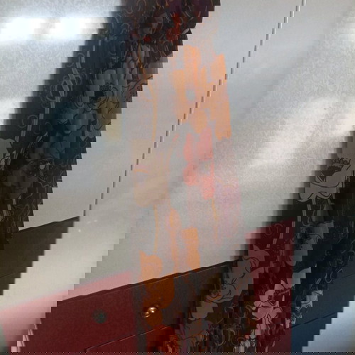 Φόρεμα μακρύ εμπριμε με δέσιμο στον αυχένα σαν καινούργιο, πολύχρωμο