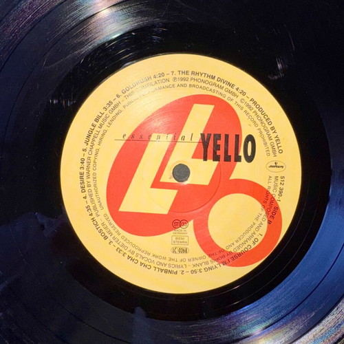 Yello Essential LP μεταχειρισμένο, ηλεκτρονικό είδος, ευρωπαϊκή έκδοση 1992