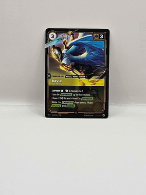 League of Legends Riftbound Vendetta Kayle Justified V.1 Rare card