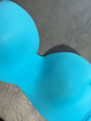 Strapless bra 95-85 with strap holders like new, turquoise