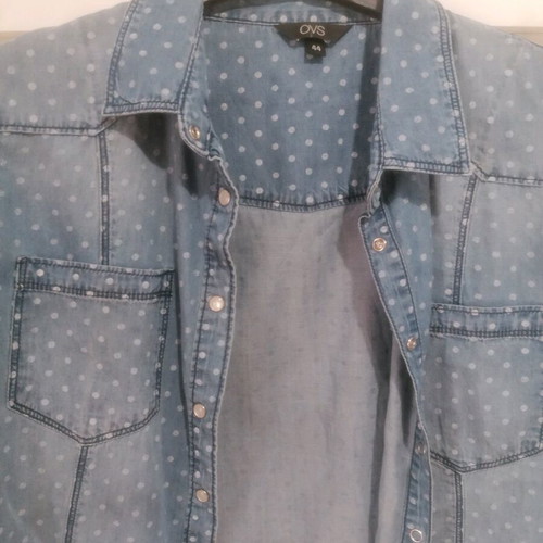 Ovs Fashion Shirt like new, size 44 Italian, blue