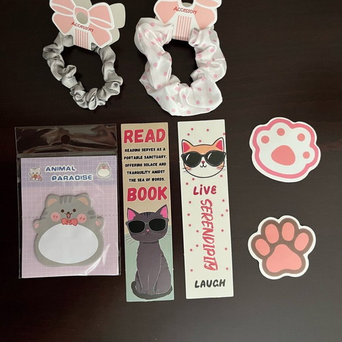Cat Gift Set new with cute accessories and stationery