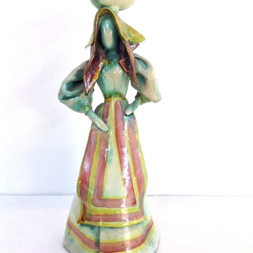 Ceramic Figurine Tirol Studio OOAK Mid-Century Handmade Sculpture
