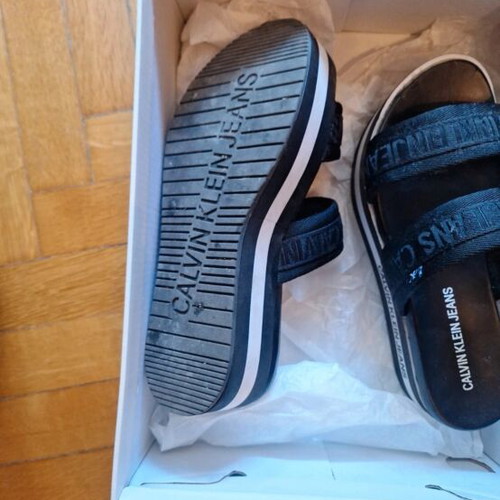 Calvin Klein slippers like new, size 36, black and white