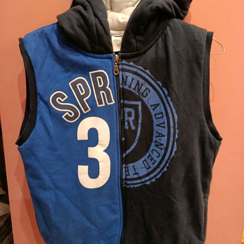 Sprint fleece vest like new, blue, thick and warm