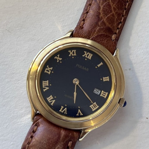 Pulsar 30mm vintage women's watch like new, blue