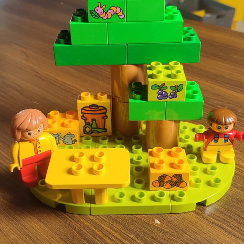Lego Duplo Picnic in the Forest Set used, 22 pieces