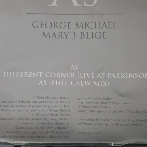 George Michael As CD used, rare duet