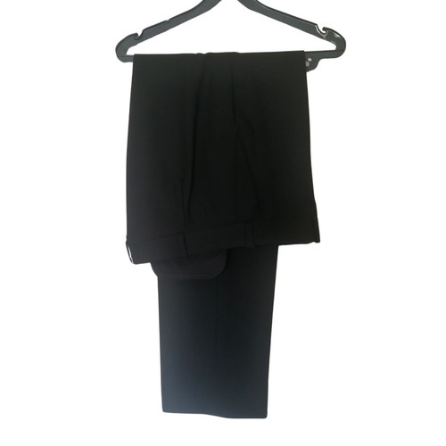 Handmade Wedding Suit like new, black, with extra trousers and silk scarf