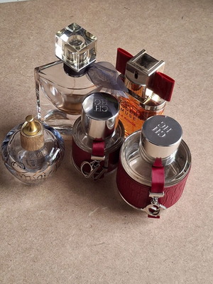 Perfume bottle set of 5, collectible