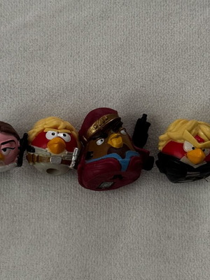 Angry Birds Star Wars mini figures set of 10, like new, Hasbro