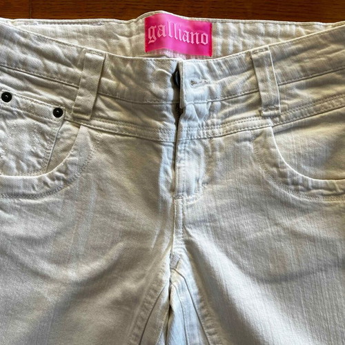 White Galliano pants like new, size M