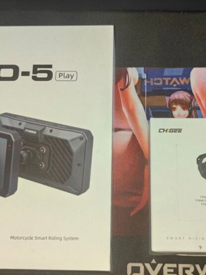 Chigee AIO-5 Play Motorcycle Display like new with mirror base