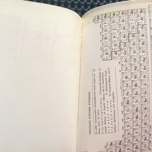 Stoicheia Anorganis Chimeias book used, Greek inorganic chemistry 1978
