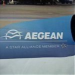  AEGEAN AIRLINES Μεγάλη Αυθεντική ΑΦΙΣΑ της Αεροπορικής Εταιρείας με τον στόλο!!