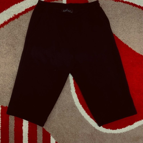 Fleece Bermuda shorts 3/4 new, Greek made, size large, black Sketch
