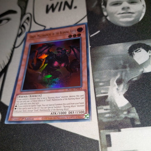 Graff, Malebranche of the Burning Abyss Yu-Gi-Oh! card like new