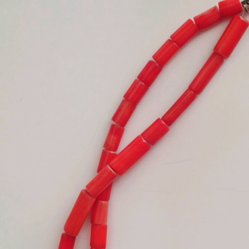 Handmade necklace with natural coral and turquoise stones new