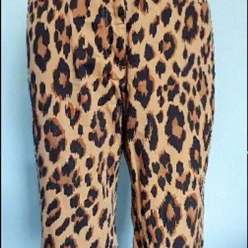 Bpc Bonprix Selection denim pants in leopard print like new