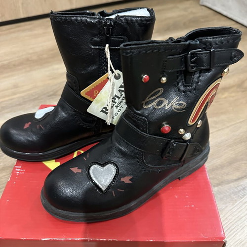 Replay children's leather boots size 35, new