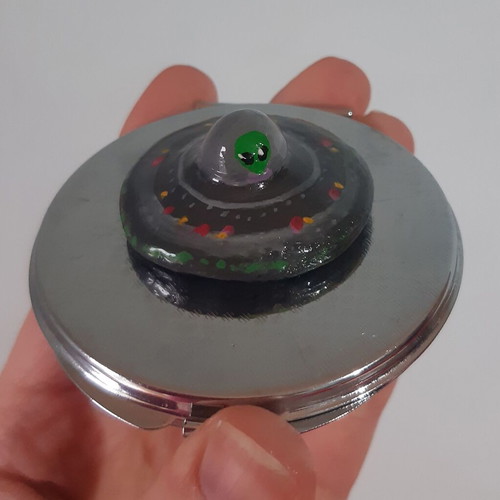 Handmade UFO Alien Charm new