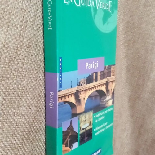 Michelin La Guida Verde Parigi travel guide used, Italian