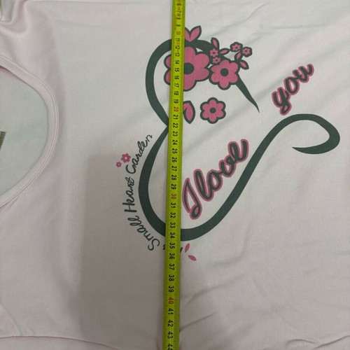 Pajama set Large new, white and pink