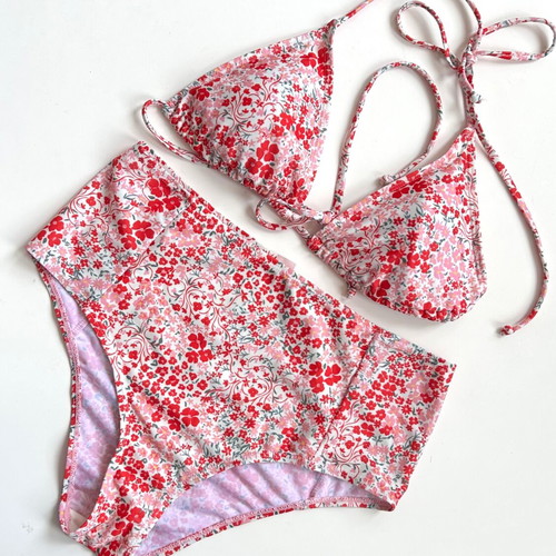 Becksondergaard two-piece swimsuit high waist size S like new