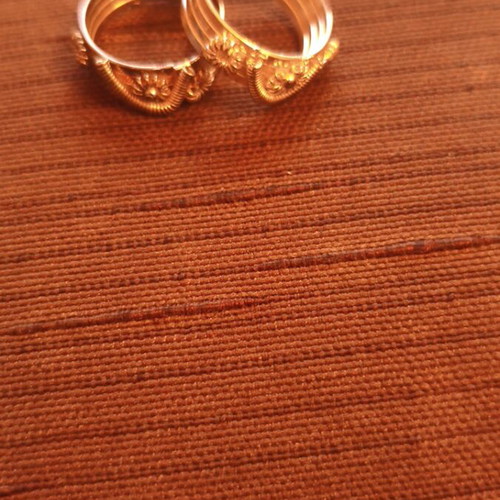 Set of two faux rings used