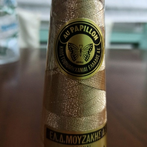 Au Papillon Embroidery Gold Threads, like new, 4 cones