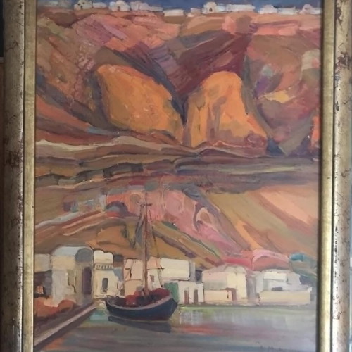 Oil painting by Giannis Mitarakis on canvas like new