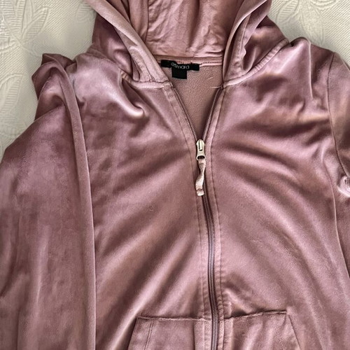 Esmara velvet maternity tracksuit set pink with black pregnancy leggings gift used