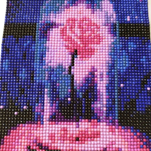 Diamond painting canvas with rose in a glass new 20x30